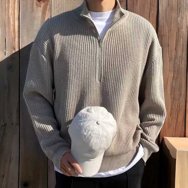 GREYWOOD HALF-ZIP SWEATER