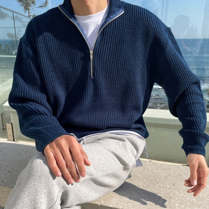 GREYWOOD HALF-ZIP SWEATER